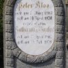 Kloos Peter 1862-1930 Bonfert Katharina Luise 1867-1959 Grabstein